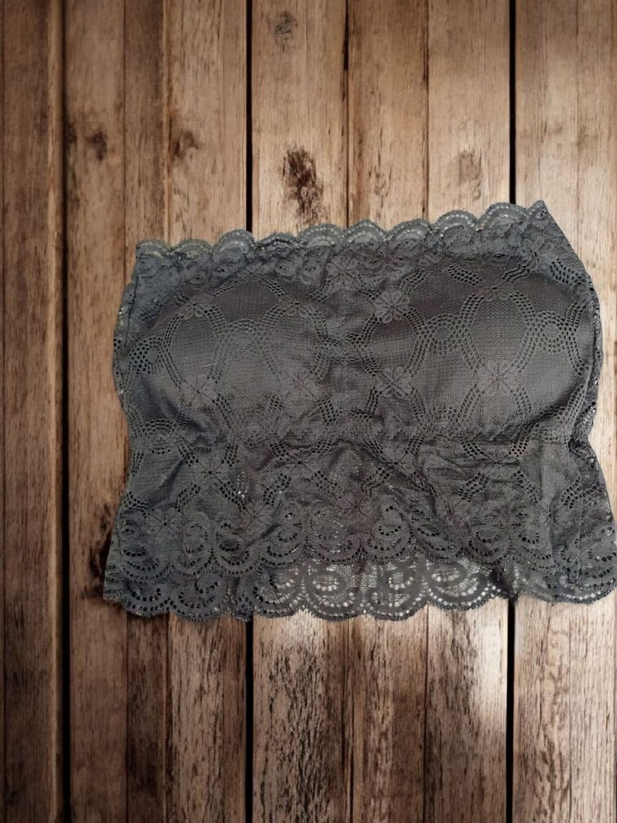 Bandeau (top)  encaje con copa